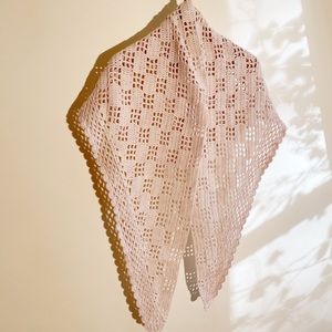 Misha & Puff Merino Lattice Crochet Wool Shawl